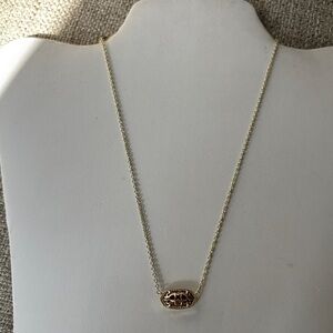 Kendra Scott Gold and Rose Gold Pendant Necklace